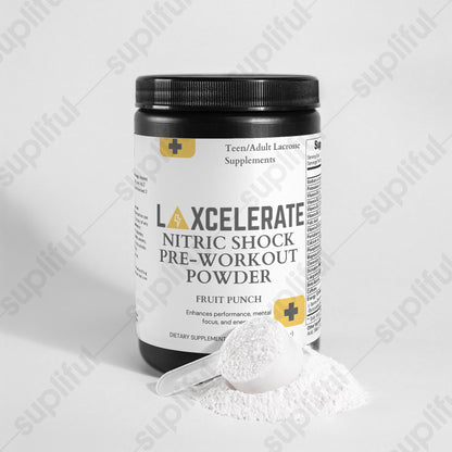 Laxcelerate Nitric Shock Pre-Workout Powder (Fruit Punch)