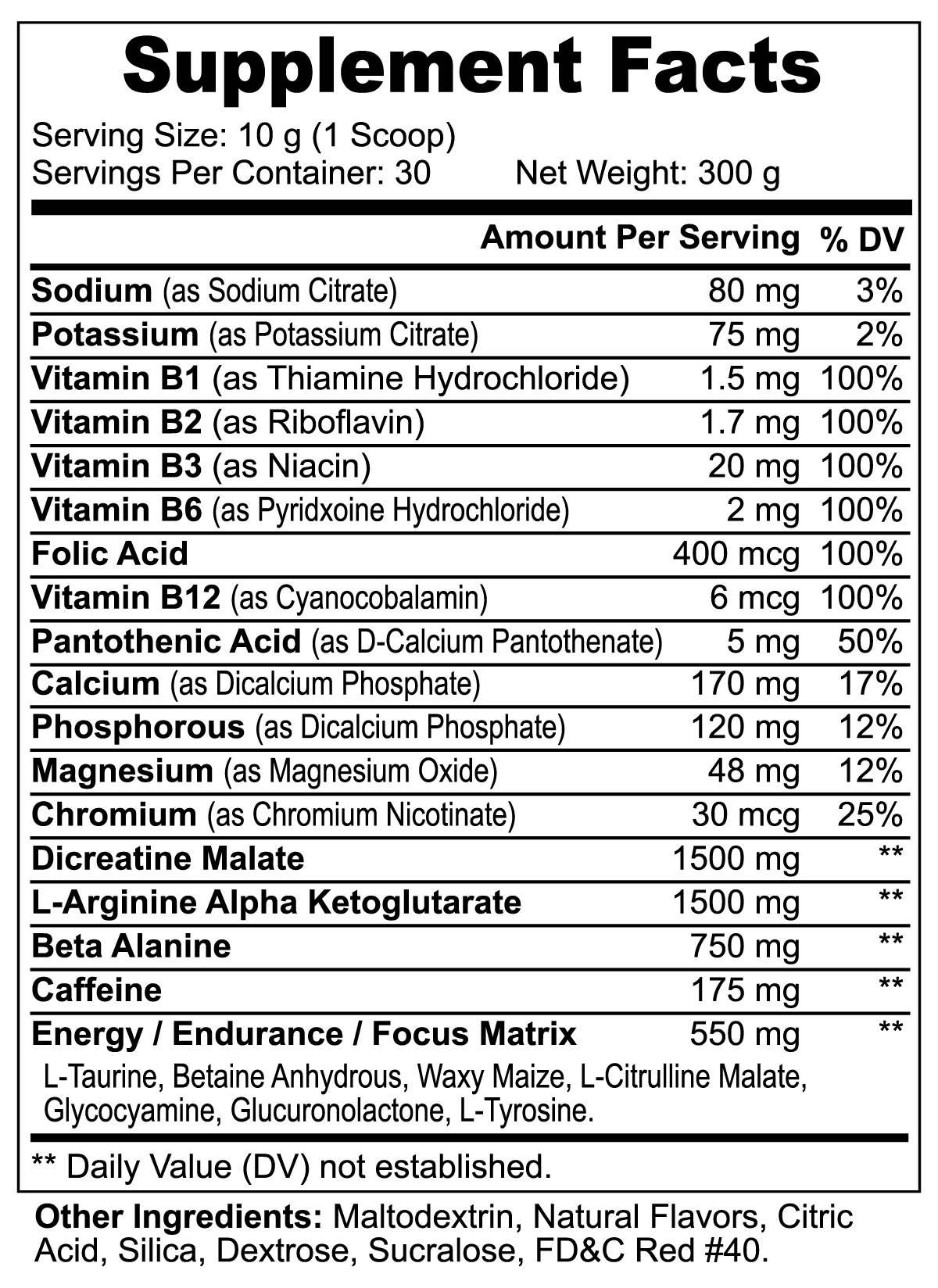 Laxcelerate Nitric Shock Pre-Workout Powder (Fruit Punch)